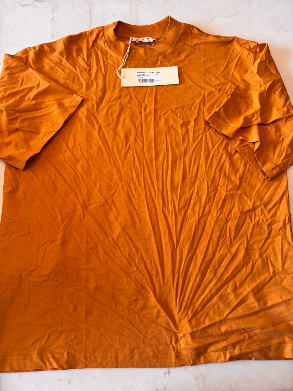 Marni Men's Short-Sleeve Crew T-Shirt in Deep Orange